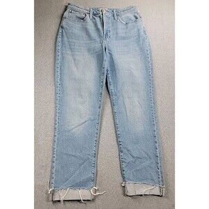 Madewell Jeans Womens 30 33x28 Tall Curvy Vintage Light Blue Stretch High Preppy